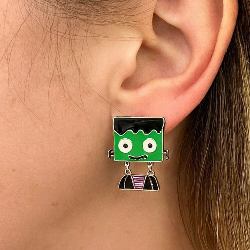 Baby Frankenstein Dangle Feet Earrings